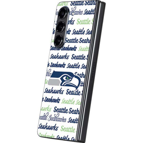 NFL Seattle Seahawks Print Galaxy Z Fold5 5G Skin